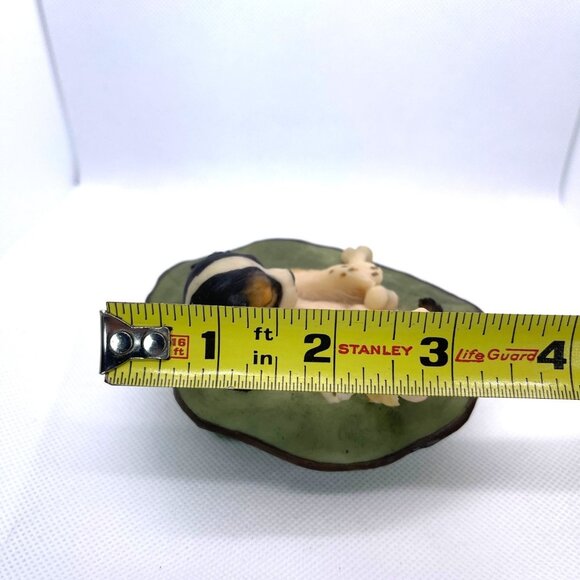 Aynsley MasterCraft Sleeping Hat Spaniel Puppy Dog Figurine UK England Vintage - Picture 7 of 9